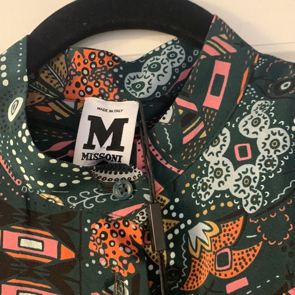 Missoni green pattern blouse - Picture 3 of 5